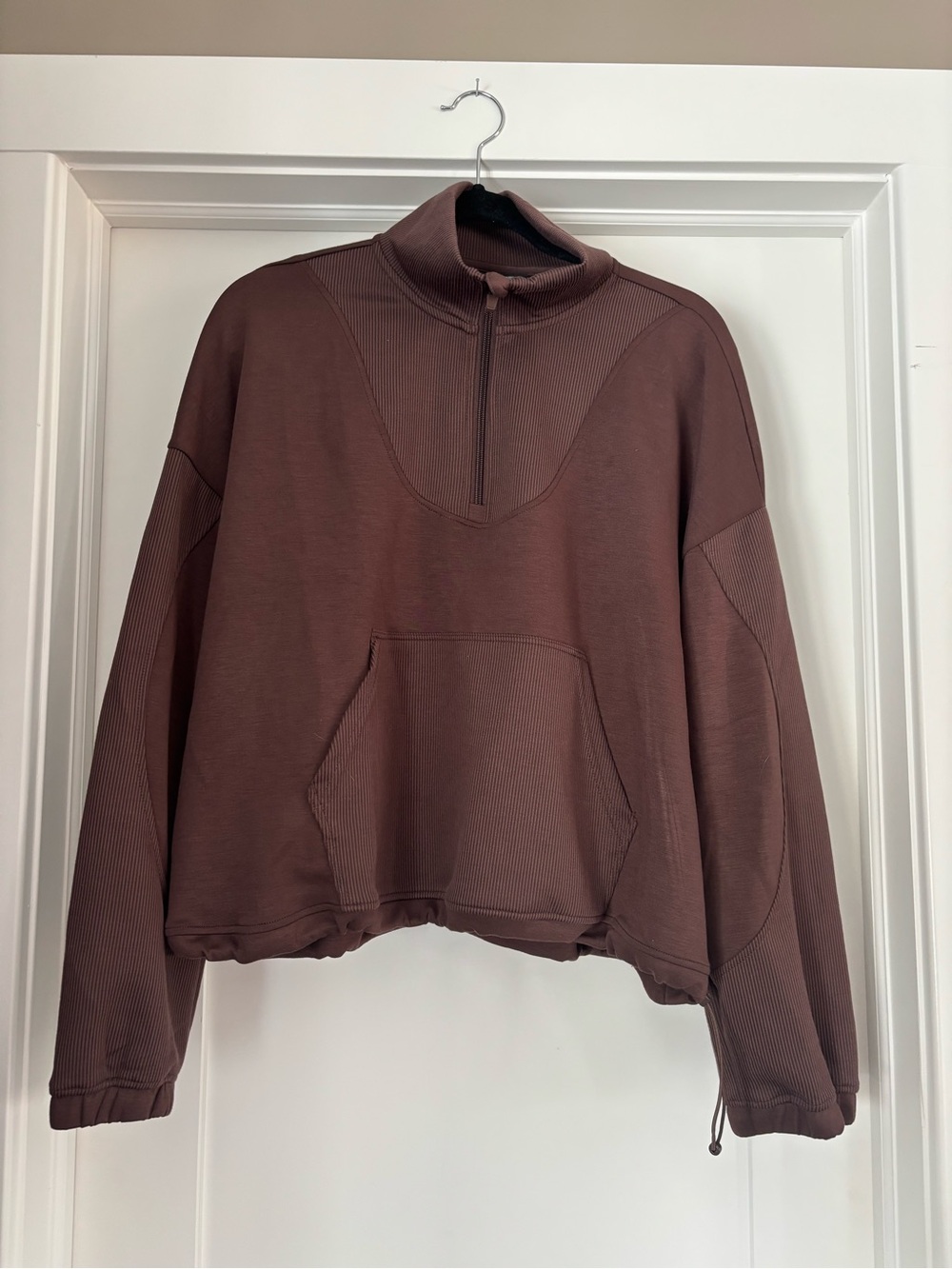 Spyder Women's Cowl Neck Half-Zip Pullover - Chocolate Brown